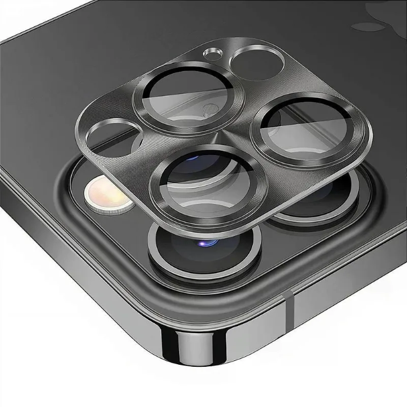 Protetor De Lente De Câmera De Alumínio Para Iphone 12 Mini - Preta - Gshield