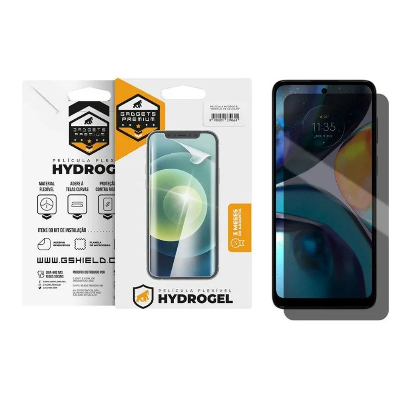 Película Privacidade Hydrogel para Motorola Moto G22 - Gshield - Gshield