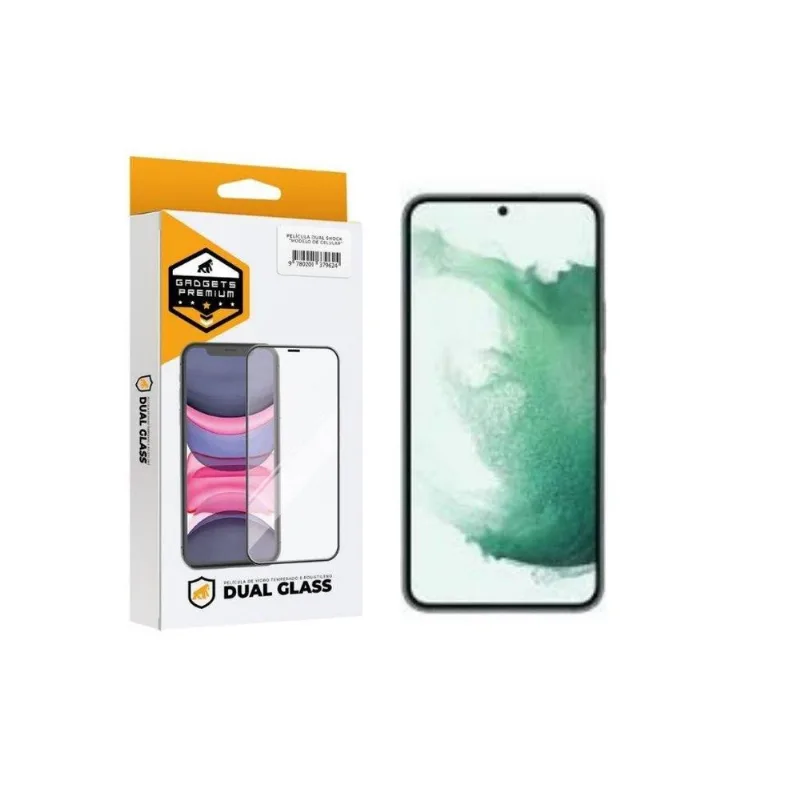 Película Dual Glass para Samsung Galaxy S22 Plus - Preto - Gshield - Gshield