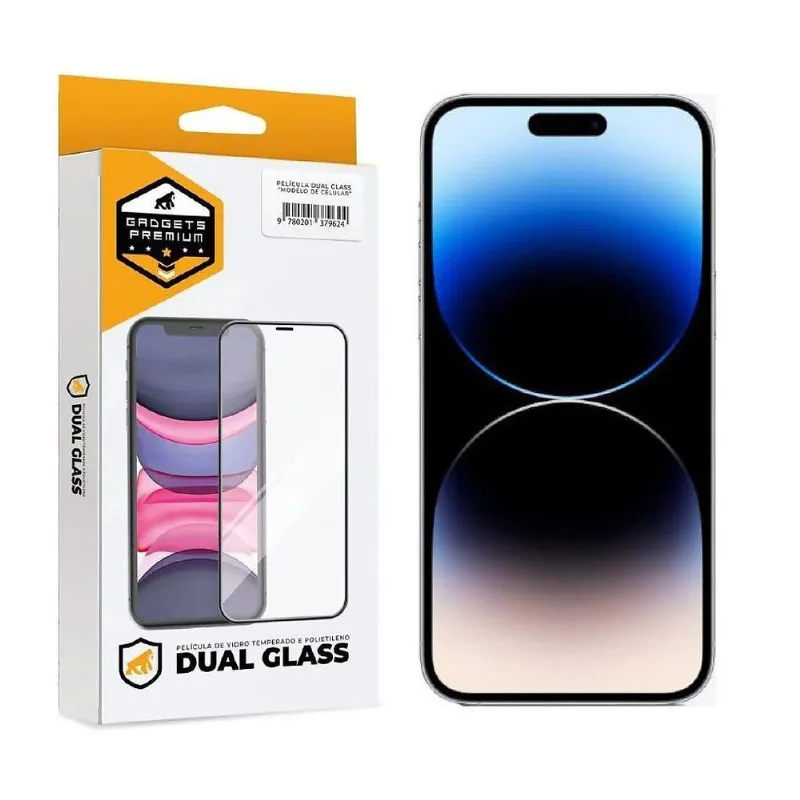 Película para iPhone 14 Pro Max - Dual Glass Preta - Gshield - Gshield
