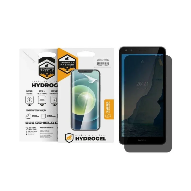 Película para Nokia C01 Plus - Privacidade Hydrogel - Gshield - Gshield