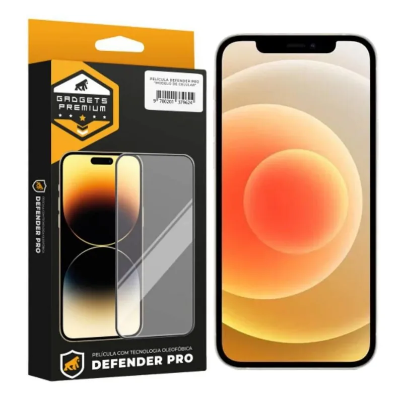 Película para iPhone 12 - Defender Pro - Preta - Gshield - Gshield
