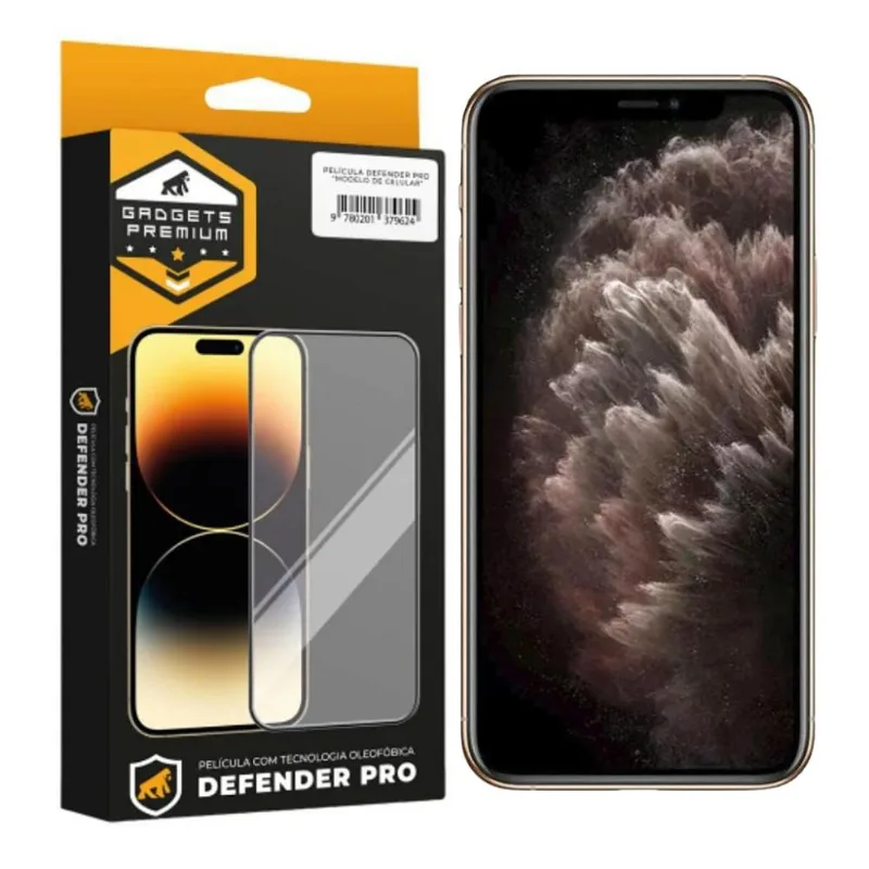 Película para iPhone 11 Pro Max - Defender Pro - Preta - Gshield