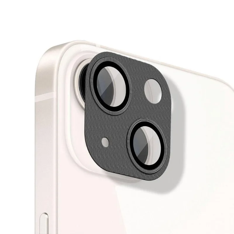 Protetor De Lente De Câmera De Alumínio Para Iphone 14 Plus - Preta - Gshield - Gshield
