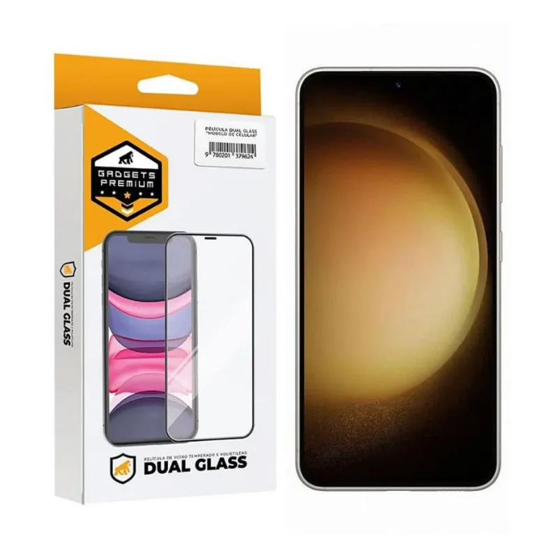 Película para Samsung Galaxy S23 - Dual Glass Preta - Gshield - Gshield - Celular E Smartphone