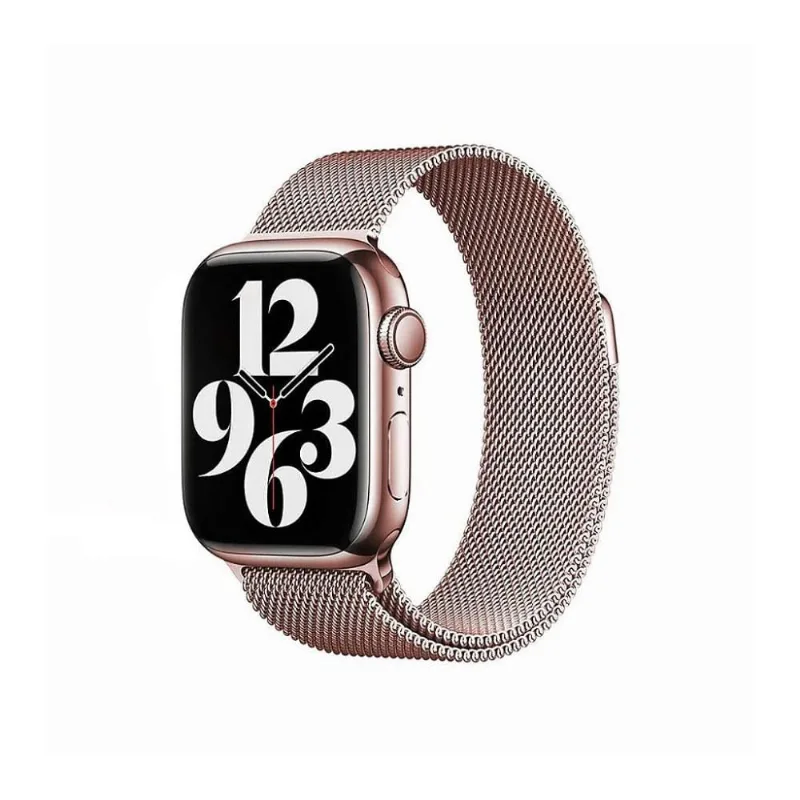 Pulseira de Milanese Para Apple Watch 49MM Rosa - Gshield
