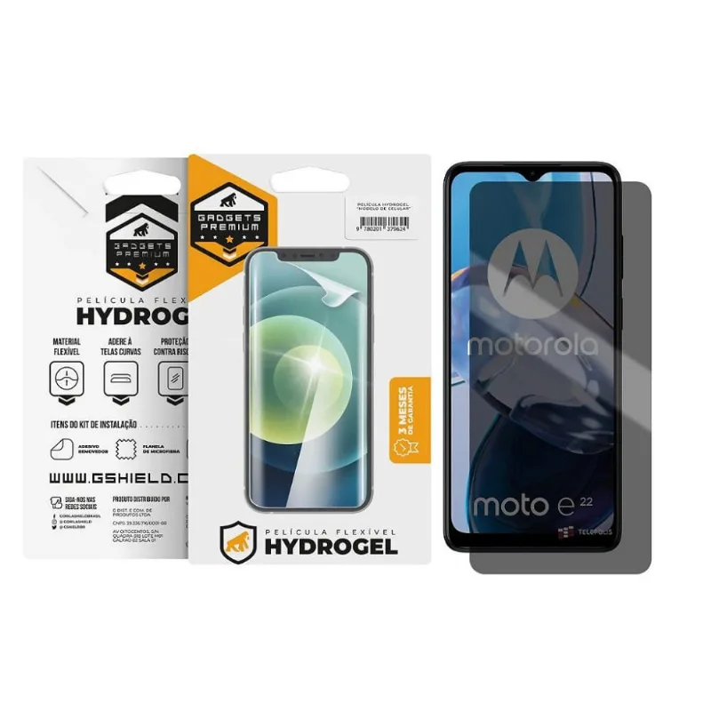 Película para Motorola Moto E22 - Privacidade Hydrogel - Gshield