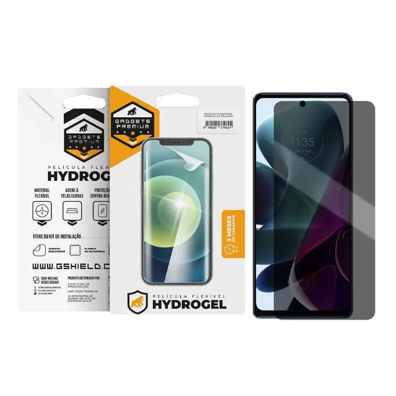 Película para Motorola Moto G200 - Privacidade Hydrogel - Gshield - Gshield