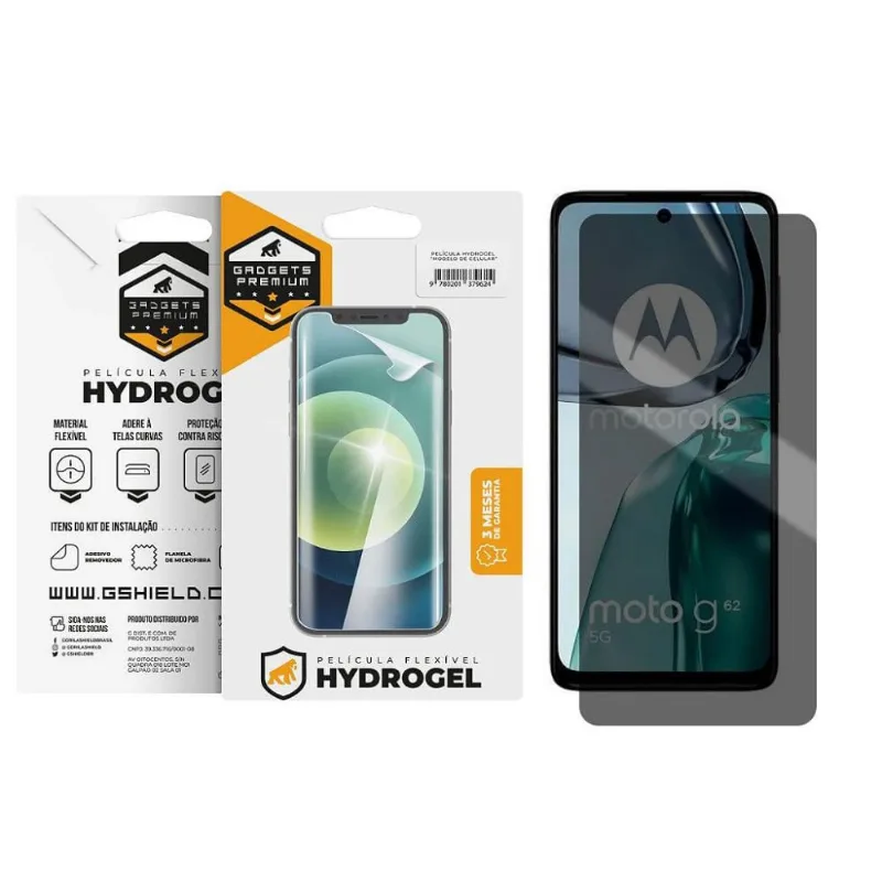 Película para Motorola Moto G62 5G - Privacidade Hydrogel - Gshield - Gshield