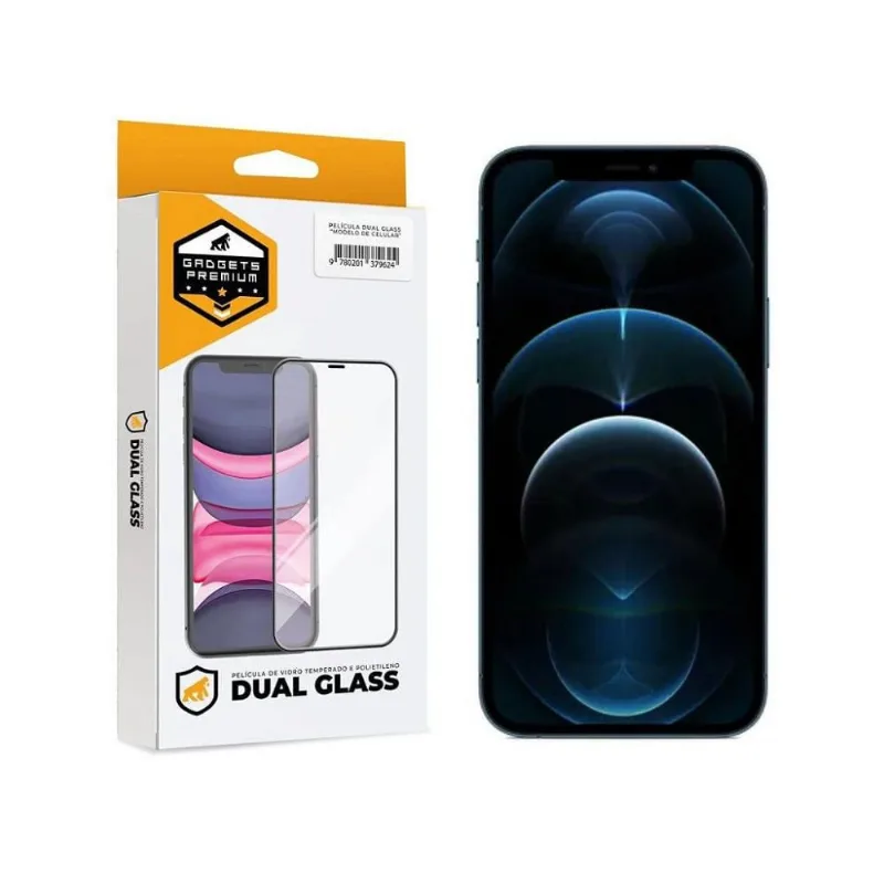 Película para iPhone 12 Pro - Dual Glass Preta - Gshield - Gshield