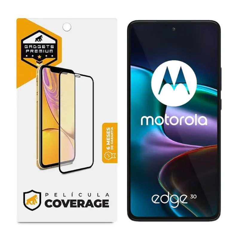 Película para Moto Edge 30 - Coverage 5D Pro Preta - Gshield - Gshield