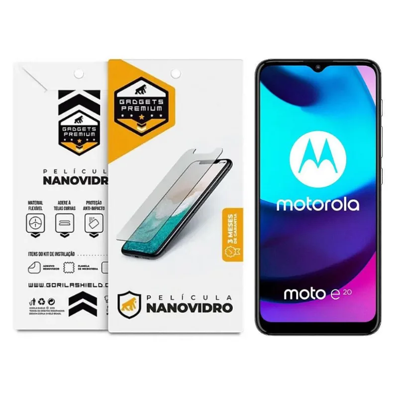Película para Motorola Moto E20 - Nano Vidro - Gshield - Gshield