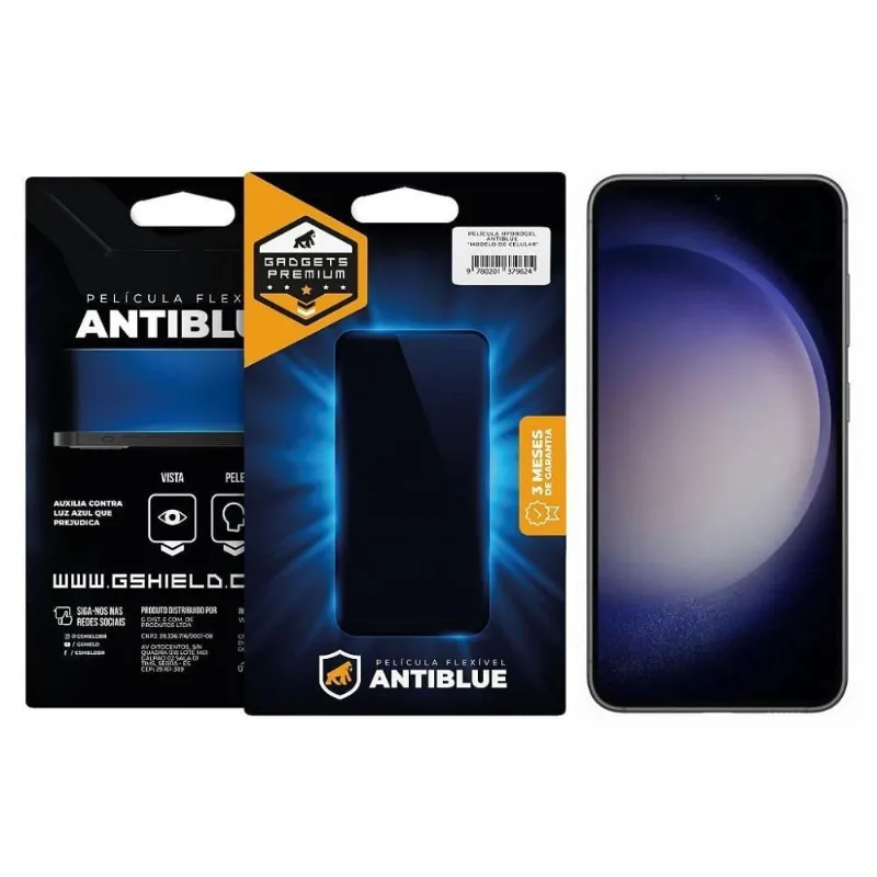 Película para Celular Gshield Samsung Galaxy S23 Plus Proteção Antiblue Bloqueio 99% Luz Azul