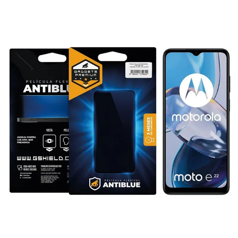 Película para Motorola Moto E22 - AntiBlue - Gshield - Gshield