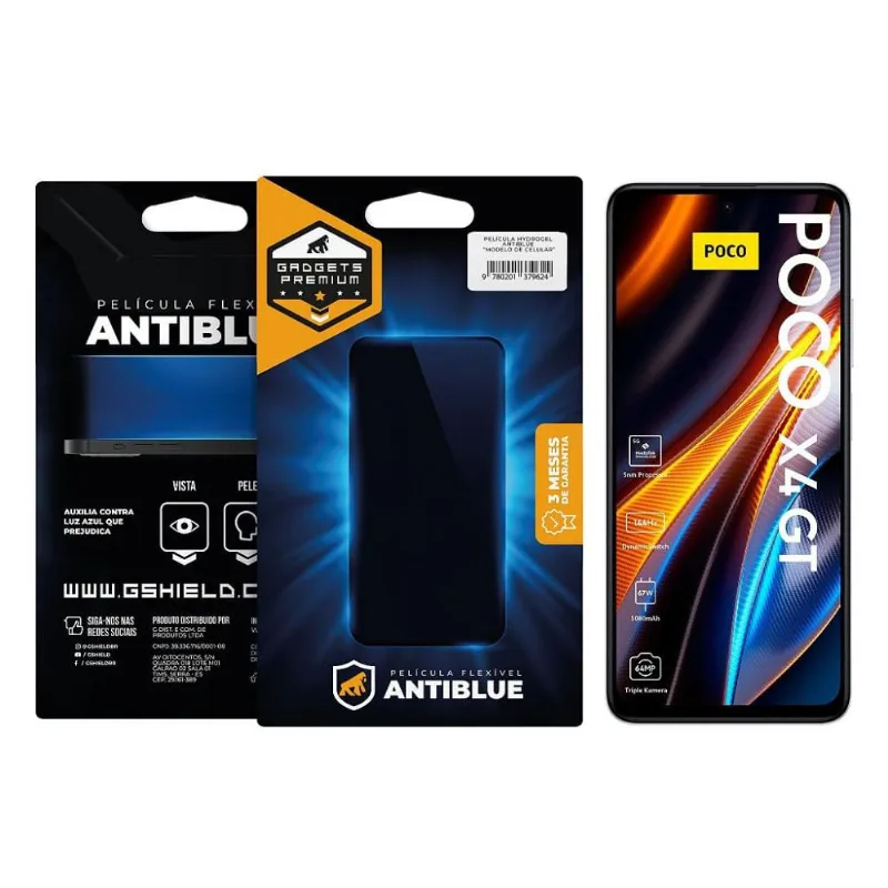 Película para Xiaomi Poco X4 GT - AntiBlue - Gshield - Gshield