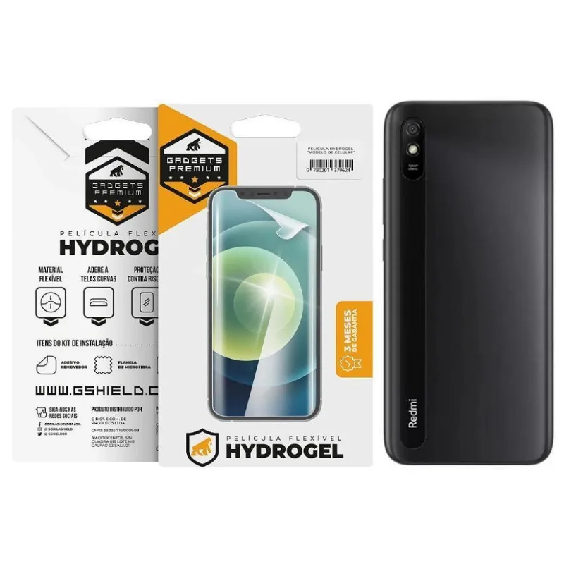 Película Para Xiaomi Redmi 9a -traseira Hydrogel Hd- Gshield