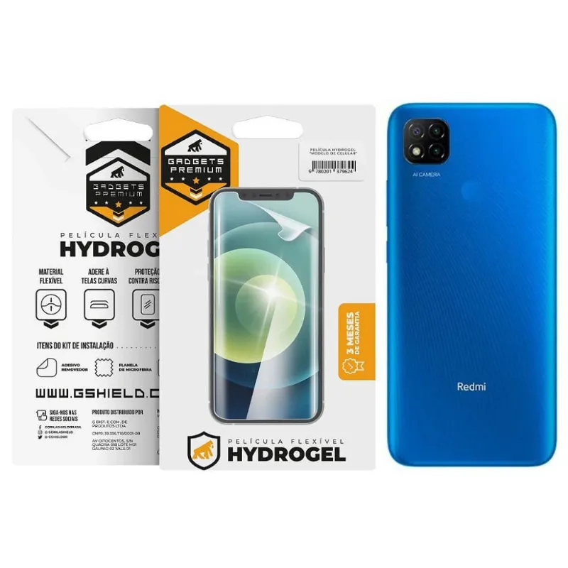Película para Xiaomi Redmi 9C - Traseira Hydrogel HD- Gshield - Gshield