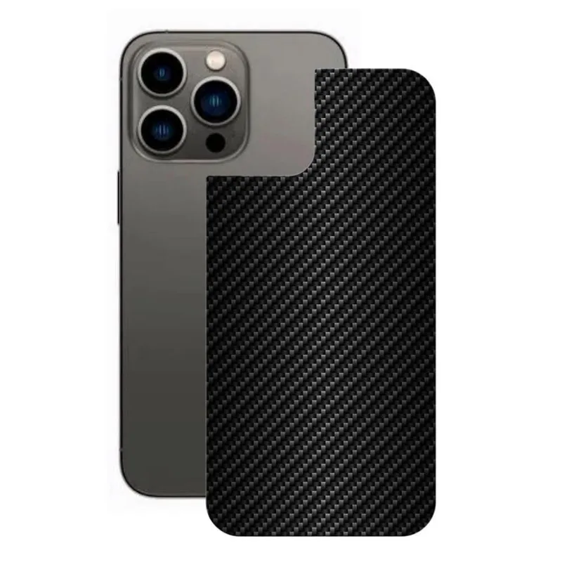 Película iPhone 13ProMax-Traseira FibraCarbono Preta-Gshield