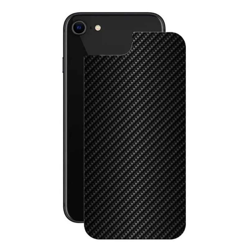 Película iPhone7/8/SE2/SE3-TraseiraFibraCarbonoPreta-Gshield - Gshield
