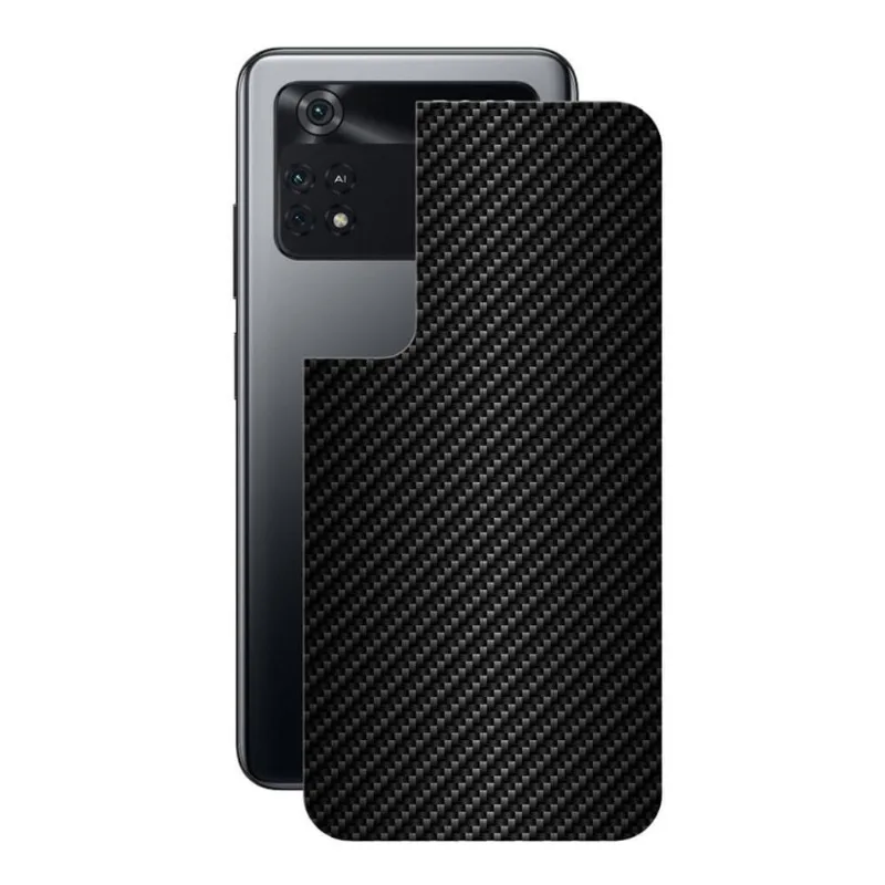 Película Poco M4 Pro - Traseira Fibra Carbono Preta -Gshield - Gshield