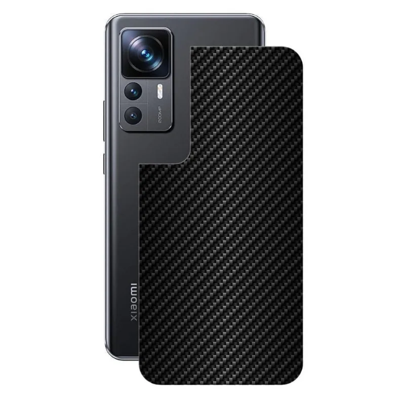 Película Xiaomi 12T Pro-Traseira Fibra Carbono Preta-Gshield - Gshield