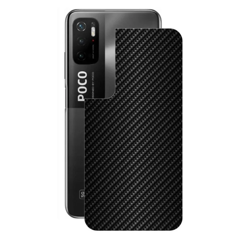 Película para Xiaomi Poco M3 Pro - Traseira de Fibra de Carbono Preta - Gshield