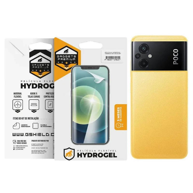 Película para Xiaomi Poco M5 - Traseira Hydrogel HD- Gshield - Gshield