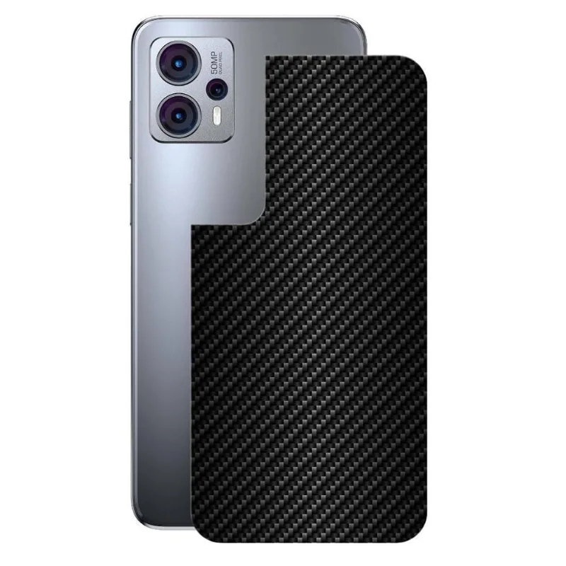 Película para Motorola Moto G23 - Traseira de Fibra de Carbono Preta - Gshield
