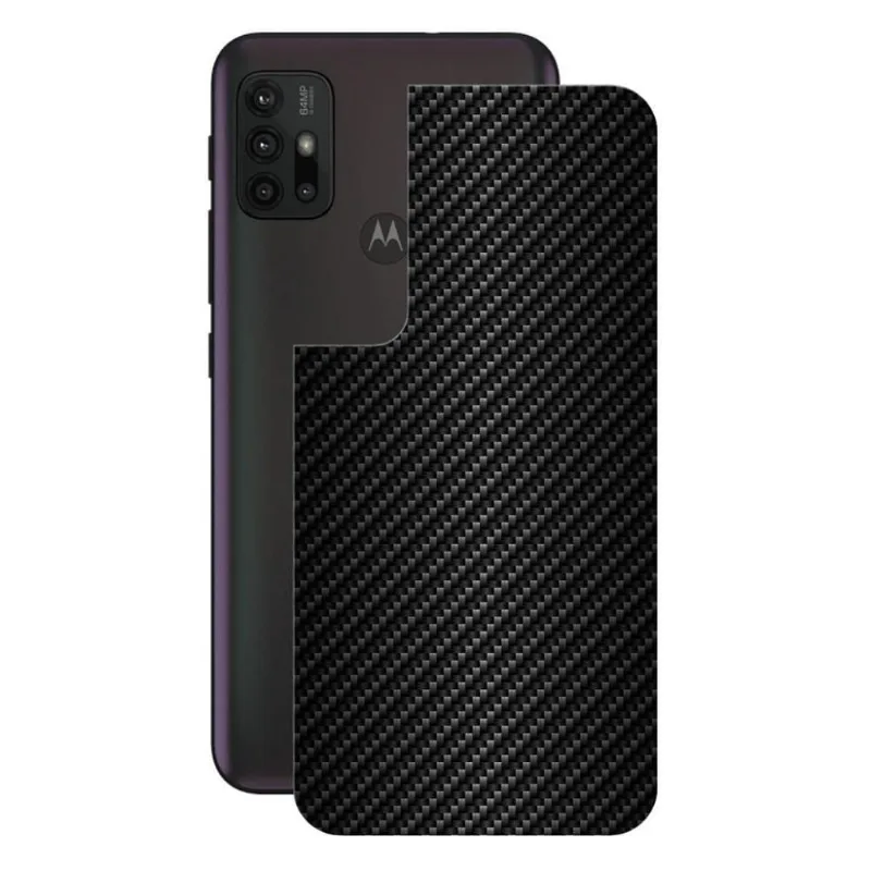 Película para Motorola Moto G30 - Traseira de Fibra de Carbono Preta - Gshield - Gshield