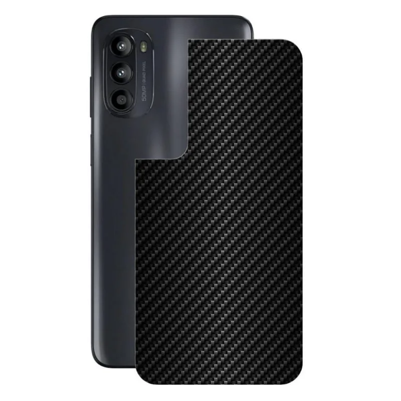 Película para Motorola Moto G52 - Traseira de Fibra de Carbono Preta - Gshield - Gshield
