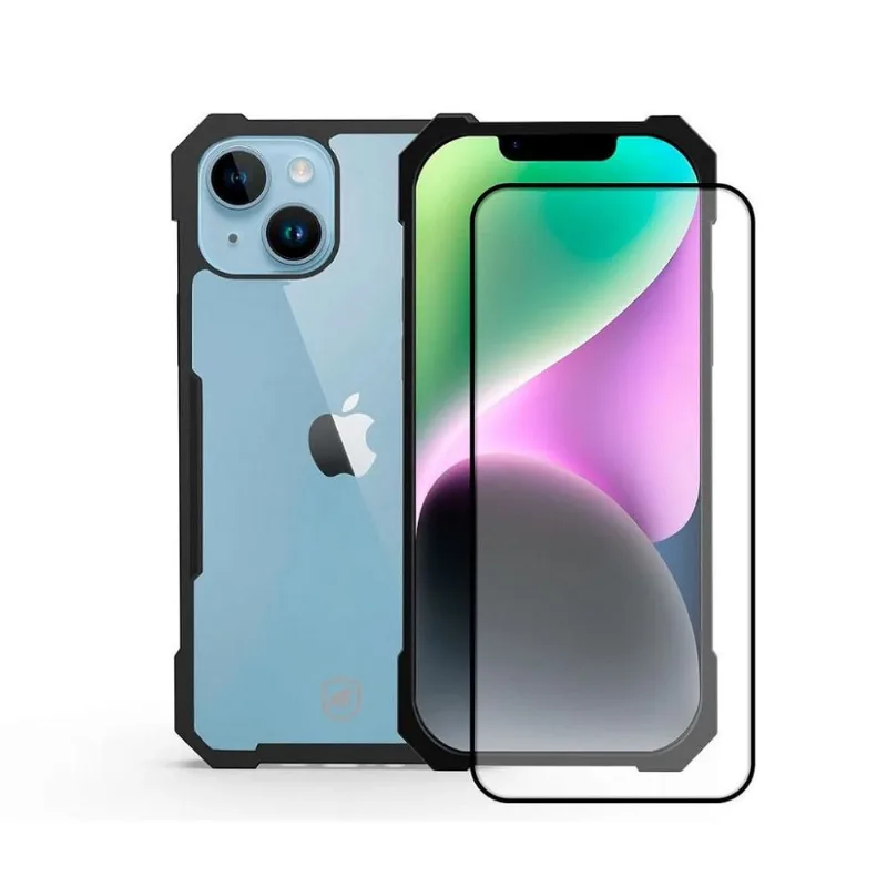 Capa Dual Shock X e Pelicula Coverage para iPhone XR-Gshield - Gshield