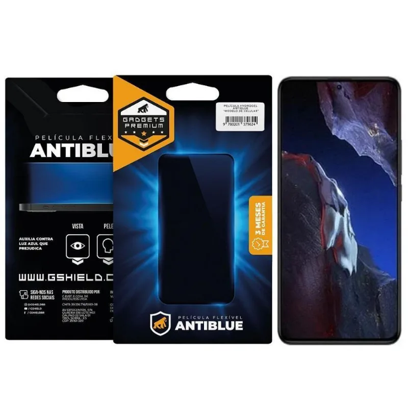 Película Gshield para Xiaomi Poco F5 Pro com Proteção 99% Luz Azul Transparente 1 Unidade - Gshield