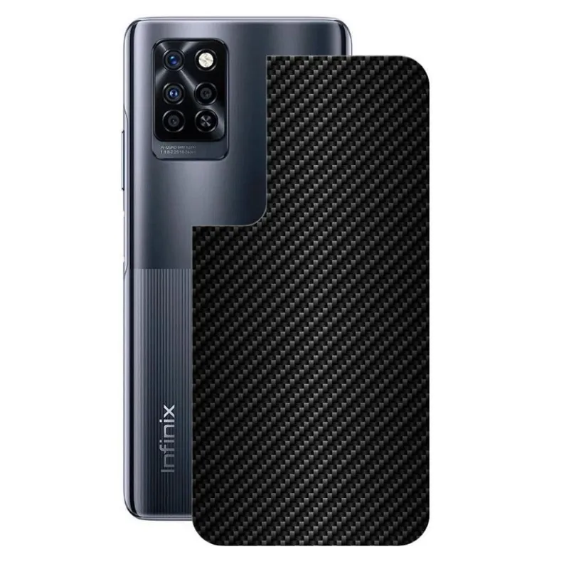 Película InfinixNote10Pro-TraseiraFibraCarbono Preta-Gshield - Gshield