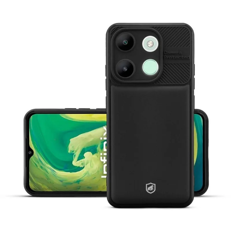 Capa para Infinix Smart 7 - Symetric Preta - Gshield - Gshield
