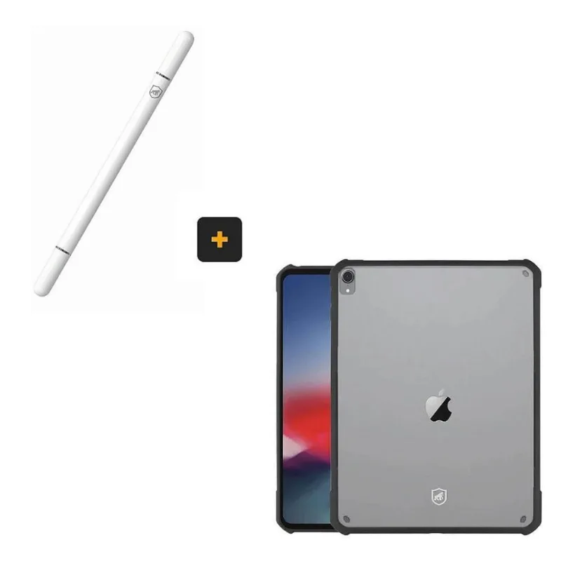 Kit Capa Dual Shock X E Caneta Dinamic Para Ipad Pro 12.9 (2018 / 2020 / 2021 / 2022) - Gshield - Gshield