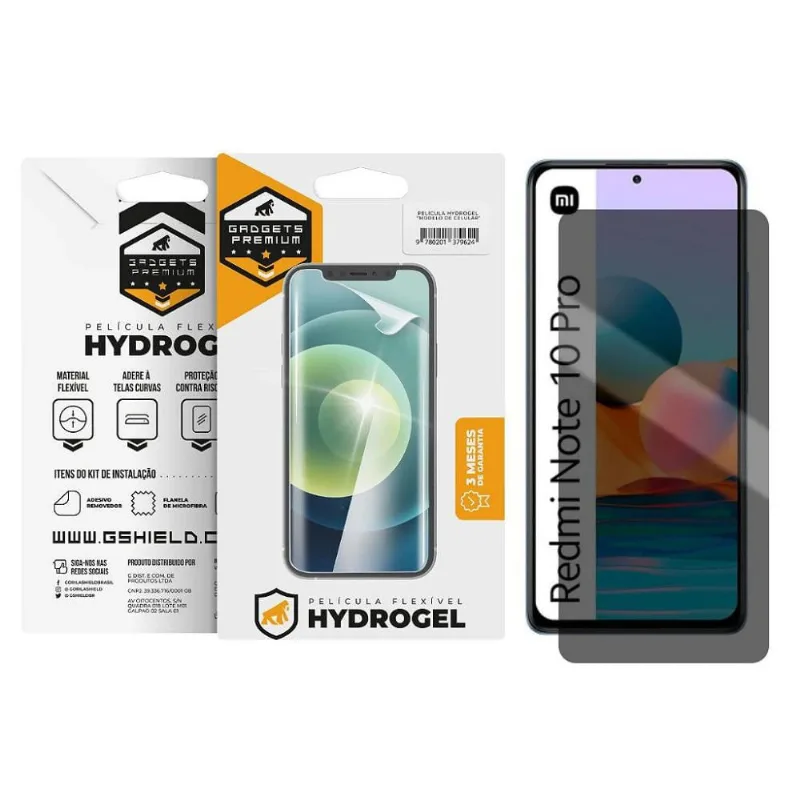 Película para Redmi Note 10 Pro - Privacidade Hydrogel - Gshield - Gshield