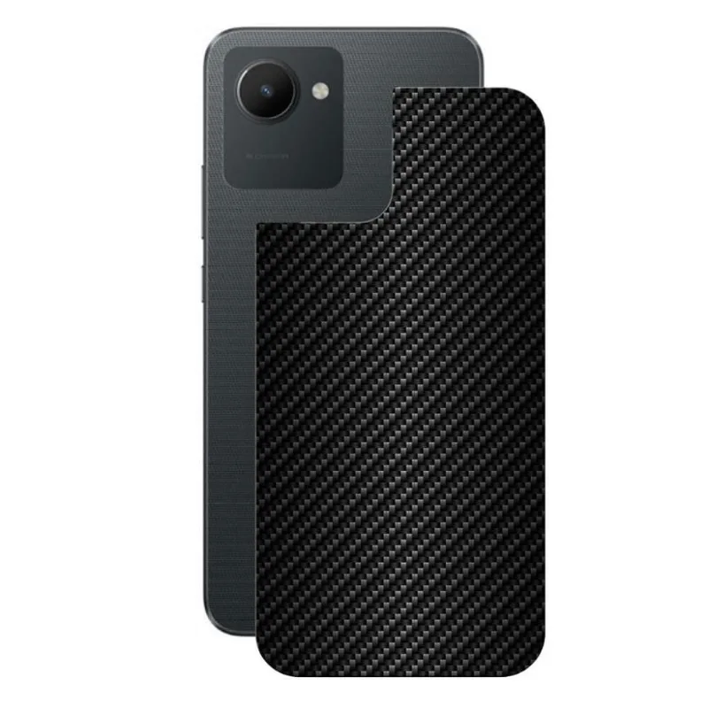 Película para Realme C30 - Traseira de Fibra de Carbono Preta - Gshield - Gshield