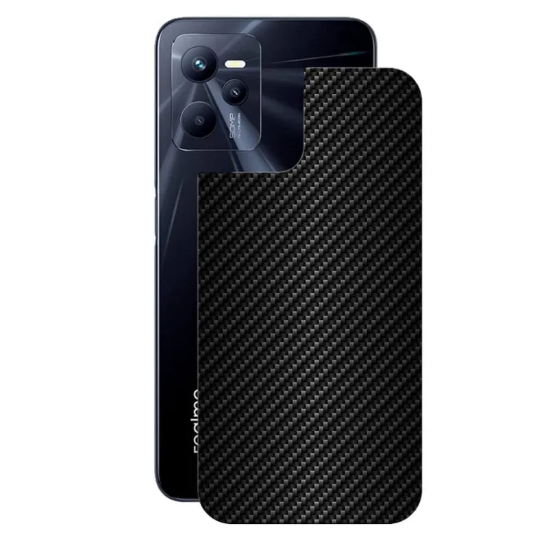 Película para Realme C35 - Traseira de Fibra de Carbono Preta - Gshield - Gshield