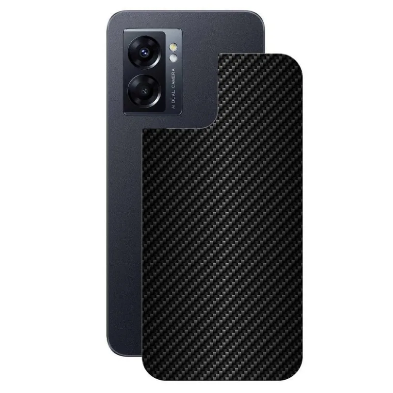 Película para Oppo A77 - Traseira de Fibra de Carbono Preta - Gshield - Gshield
