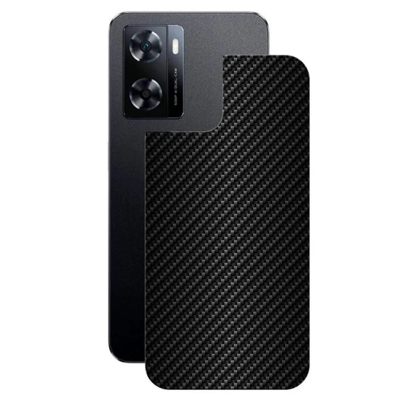 Película Oppo A57 - Traseira Fibra Carbono Preta - Gshield - Gshield