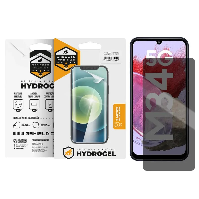 Película para Samsung Galaxy M34 5G - Privacidade Hydrogel - Gshield - Gshield