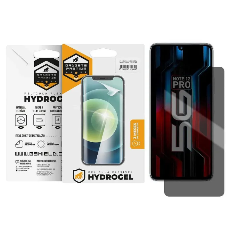 Película para Infinix Note 12 Pro 5G - Privacidade Hydrogel - Gshield - Gshield
