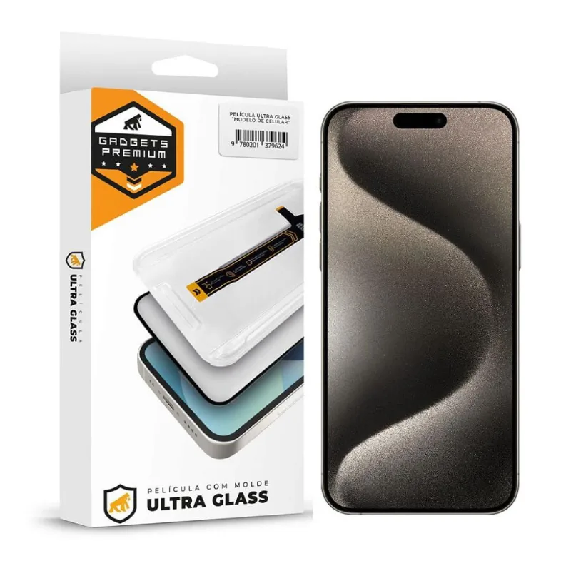 Película para iPhone 15 Pro Max - Ultra Glass - Preta - Gshield - Gshield