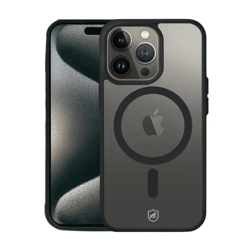 Capa MagSafe para iPhone 15 Pro - Preta - Gshield - Gshield