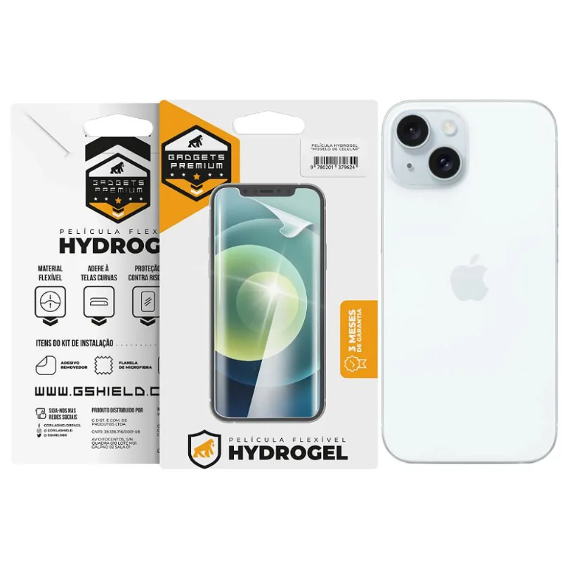 Película para iPhone 15 - Traseira Hydrogel HD - Gshield - Gshield