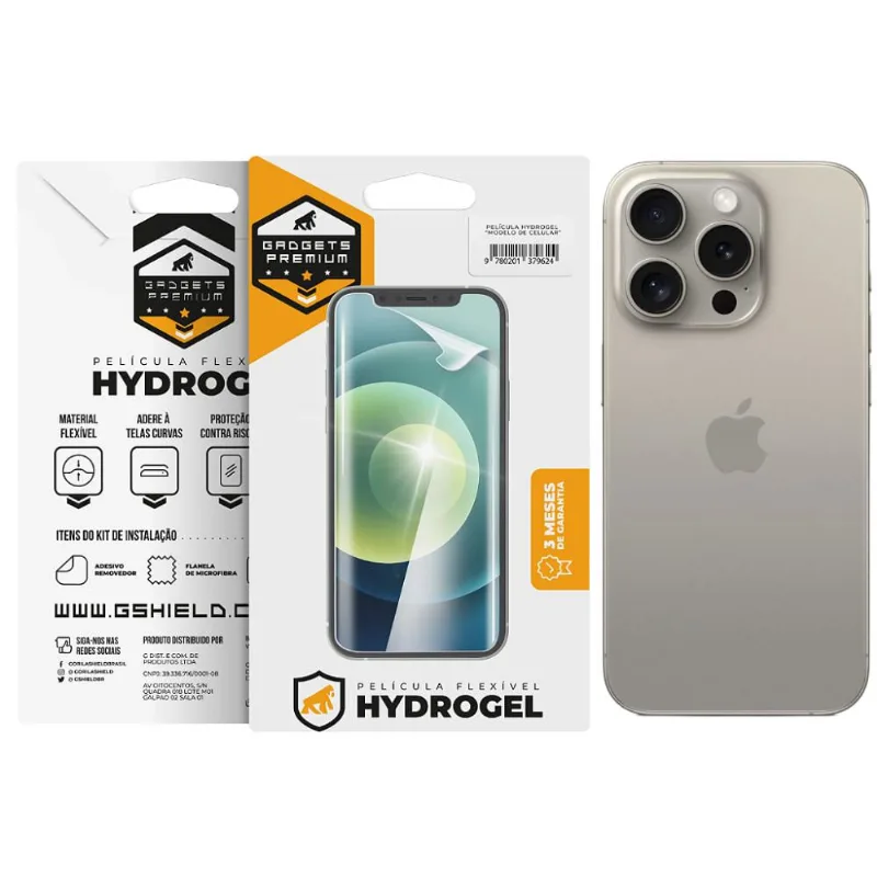 Película para iPhone 15 Pro - Traseira Hydrogel HD - Gshield - Gshield