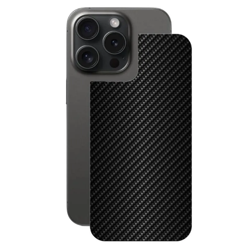Película para iPhone 15 Pro Max - Traseira de Fibra de Carbono Preta - Gshield