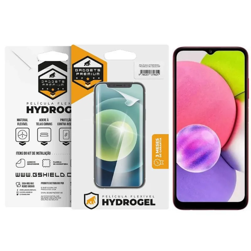Película para Samsung Galaxy A03s - Hydrogel Gamer Fosca - Gshield - Gshield