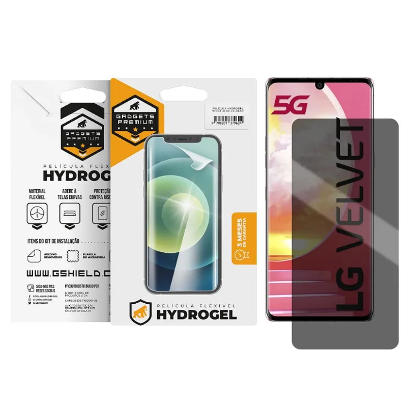 Película para LG Velvet - Privacidade Hydrogel - Gshield - Gshield