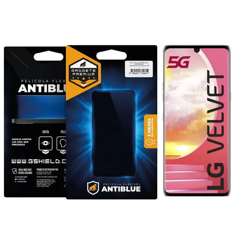 Película para LG Velvet - AntiBlue - Gshield - Gshield